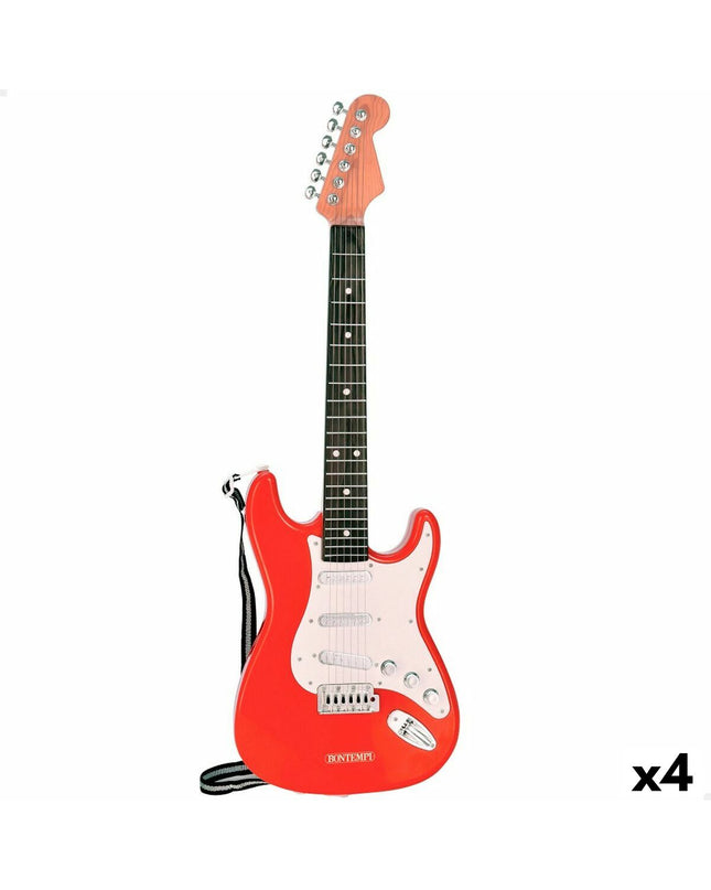 Bontempi Kindergitaar toy for children, colorful plastic guitar with strings, perfect for young beginner musicians.