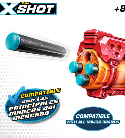 Zuru X-Shot 200 darts toy set with colorful foam darts for outdoor shooting games and play.