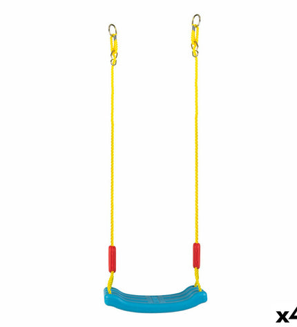 Set of four Colorbaby swing chairs for outdoor play, measuring 36 x 173 x 15 cm, suitable for children’s outdoor activities.