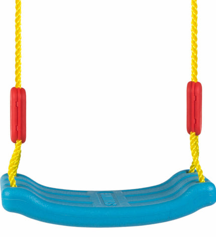 Set of four Colorbaby swing chairs, 36 x 173 x 15 cm, designed for outdoor play and sporting activities.