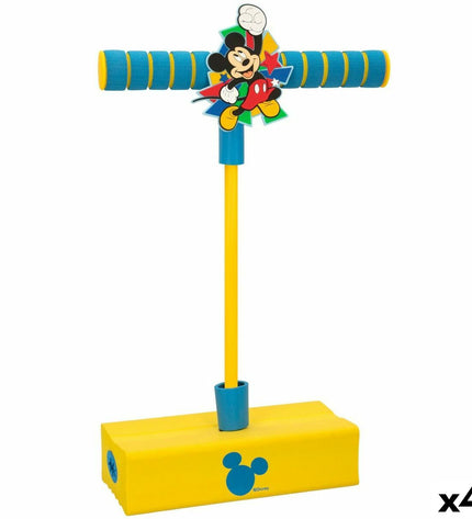 Set of four Mickey Mouse 3D pogo jumpers for kids, colorful outdoor sport toys for active play and recreation.