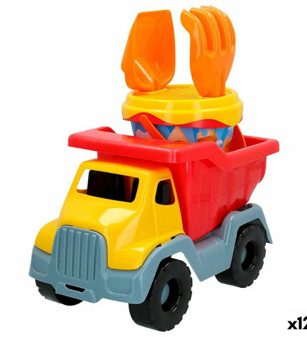 Colorbaby MR CRABY construction toy set with 12 polypropylene pieces, colorful and suitable for outdoor play and building activities.