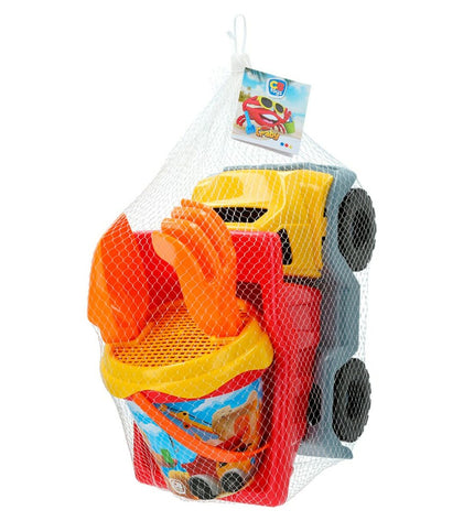 Colorbaby MR CRABY construction toy set with 12 polypropylene pieces, colorful and suitable for outdoor play and building activities.