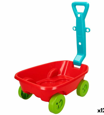 Colorbaby toy wheelbarrow set with 12 polypropyleen pieces, ideal for outdoor play and imaginative games for children.