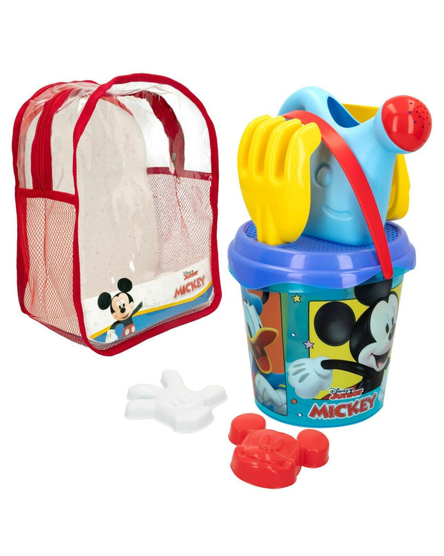 Set of 12 Mickey Mouse plastic playground toys, 18 cm, made of polypropyleen, for outdoor play and games.