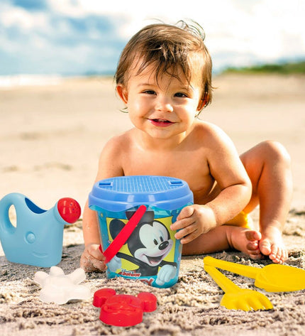 Set of 12 Mickey Mouse plastic ball toys, 18 cm in diameter, featuring bright colors and playful Mickey Mouse designs.