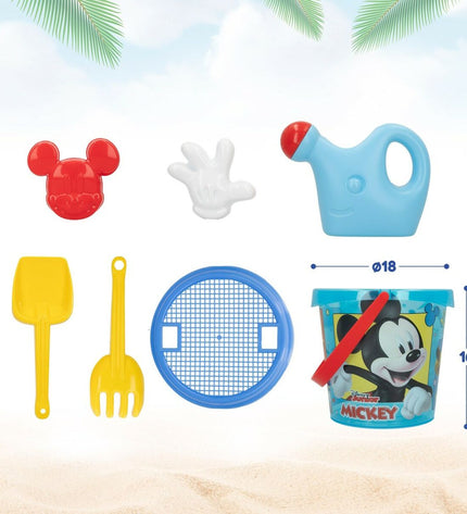 Set of 12 Mickey Mouse plastic ball toys, 18 cm diameter, suitable for outdoor play and sports activities.