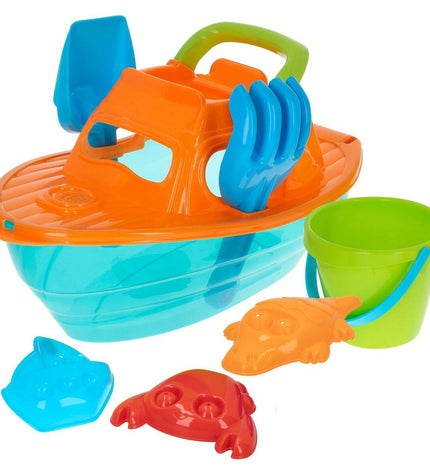 Colorbaby plastic strand toy set with 10 colorful polypropylene pieces for outdoor play and games.