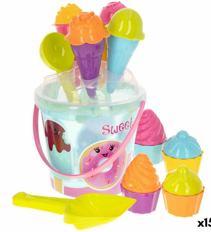 Colorbaby plastic strand toy set with 15 pieces, suitable for outdoor play and children's games, colorful and lightweight.
