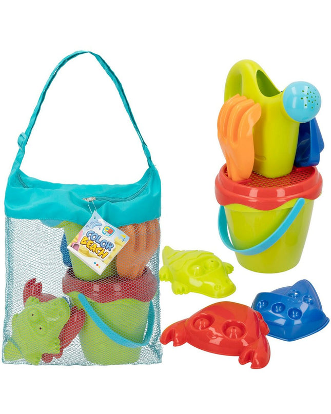 Colorbaby plastic strand toy set with 18 colorful pieces for outdoor play and sports activities.