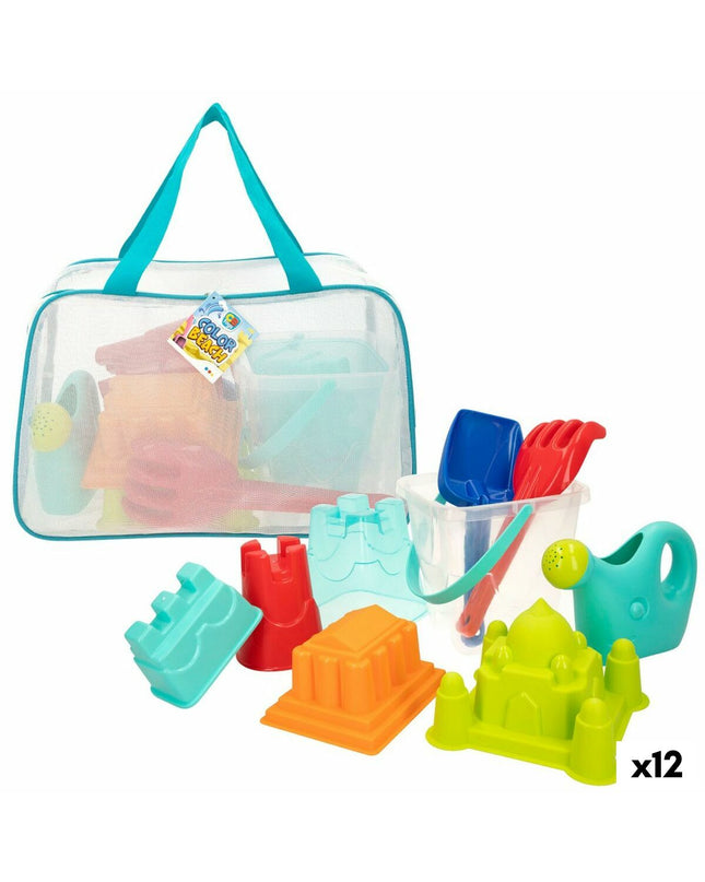 Colorbaby polypropylene strand toy set with 12 colorful pieces, suitable for outdoor play and sports activities.