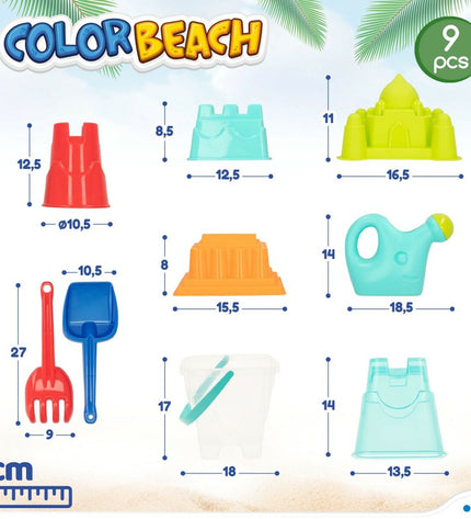 Colorbaby 12-piece polypropylene strand toy set for outdoor play, colorful and durable sports and outdoor activity toys.