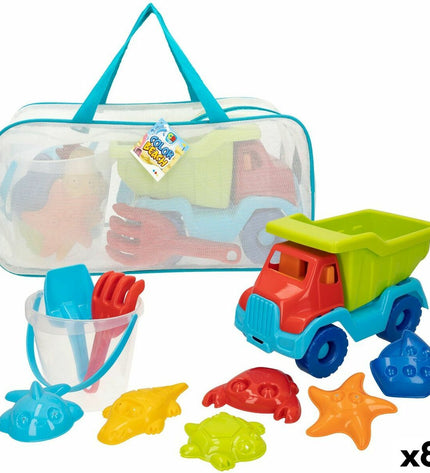 Colorbaby polypropylene strand toy set with 8 pieces, suitable for outdoor play and children's games.