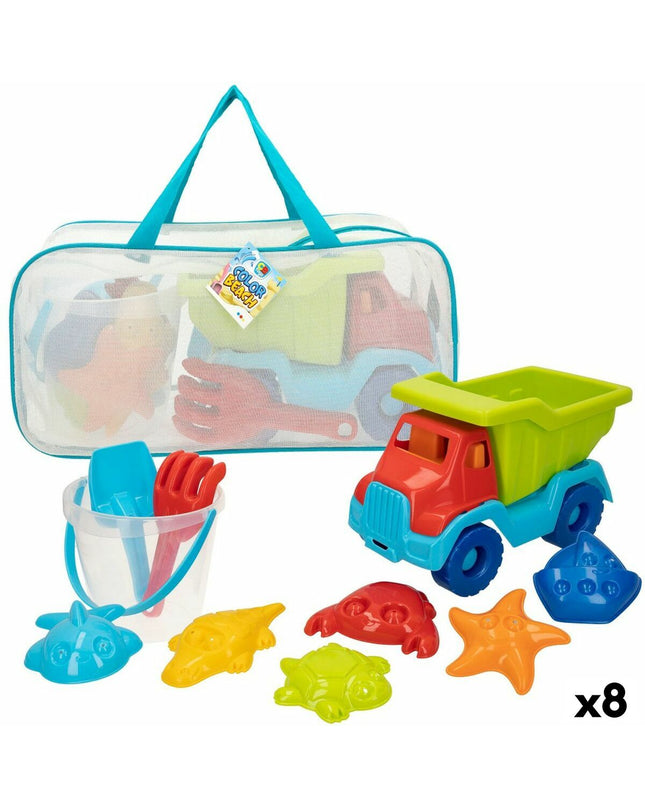 Colorbaby polypropylene strand toy set with 8 pieces, suitable for outdoor play and children's games.