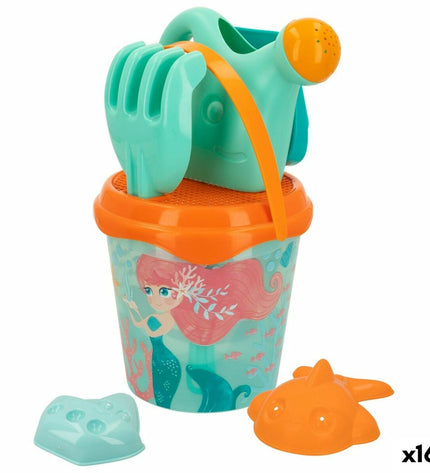 Colorbaby Strandspeelgoedset, 16 stuk, kleurrijke polypropyleen speelgoed voor kinderen, geschikt voor sport en outdoor activities.
