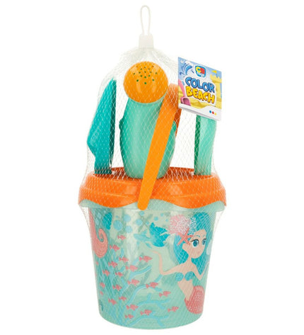 Colorbaby plastic strand toy set with 16 colorful polypropylene pieces, suitable for outdoor play and children's games.