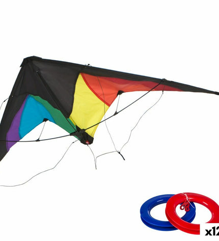 Eolo Komeet Eolo Pop-Up Magic rainbow 125x72 cm set of 12 outdoor recreational sports toys, colorful and lightweight.