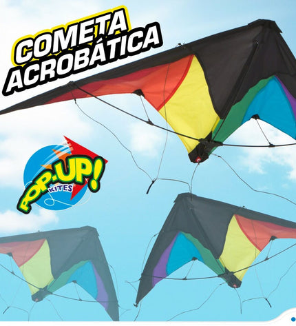Eolo Komeet Eolo Pop-Up Magic rainbow recreational sports tent in vibrant colors, measuring 125x72 cm, suitable for outdoor activities.
