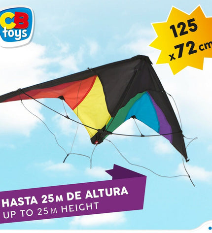 Set of 12 Komeet Eolo Pop-Up Magic rainbow sports cones, 125x72 cm, for outdoor recreational sports activities.