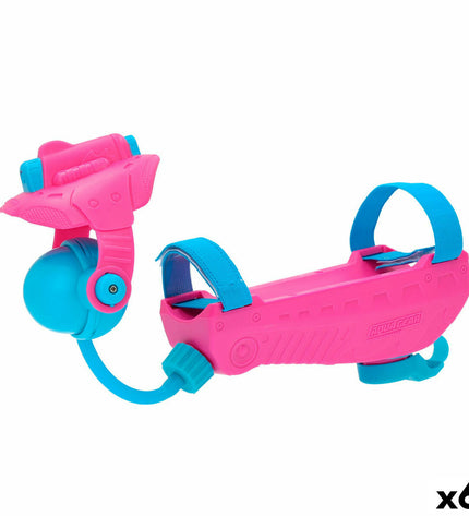 Eolo Waterpistool Hydro Charger roze, 300 ml, toy water gun for outdoor play, 6-pack shown in the image.