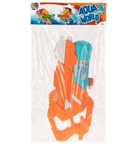 Colorbaby water pistol set with six 970 ml water guns, colorful plastic toys for outdoor play and water games.