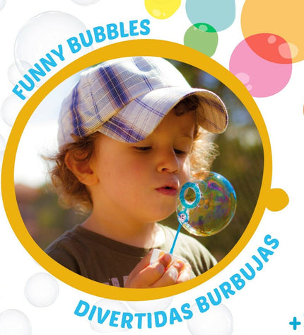 Pixar Bellenblazer toy set with 216 bubbles, 60 ml, colorful plastic bottles for outdoor play and fun.