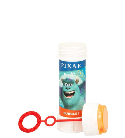 Pixar Bellenblazer 60ml toy bubbles set with 216 pieces, colorful bubble bottles for outdoor play and fun.