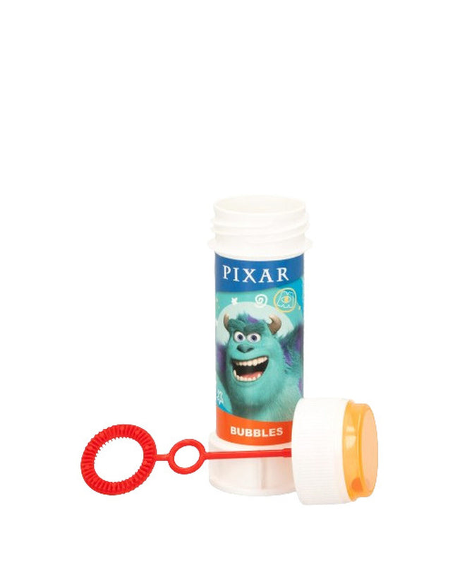 Pixar Bellenblazer 60ml toy bubbles set with 216 pieces, colorful bubble bottles for outdoor play and fun.