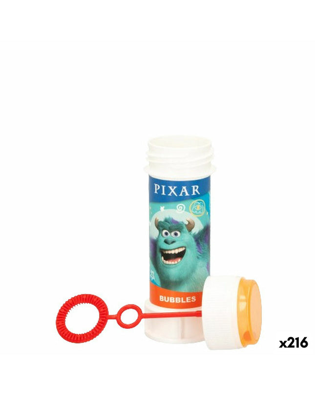 Pixar Bellenblazer 60ml bubble toy pack showing colorful bubble solution bottles with playful packaging, perfect for outdoor fun.