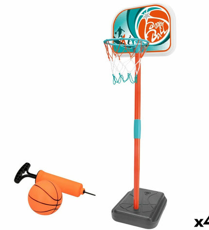 Set of four Colorbaby basketballs for sports and outdoor play, measuring 33x106x29 cm, ideal for basketball games and practice.