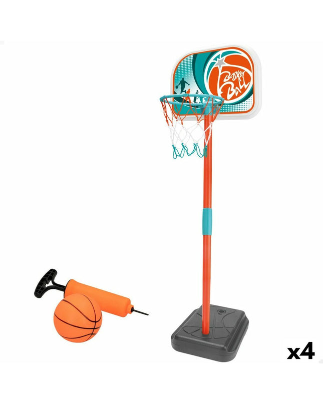 Set of four Colorbaby basketballs for sports and outdoor play, measuring 33x106x29 cm, ideal for basketball games and practice.