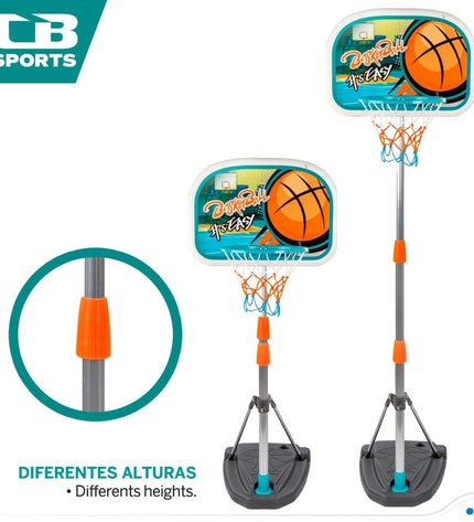 Pair of Colorbaby basketballs, size 46.5 x 165 x 40 cm, designed for outdoor sport and basketball activities.