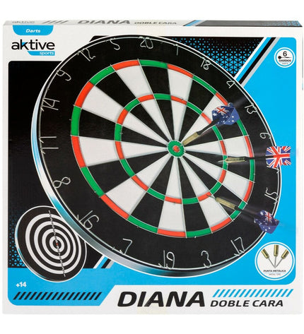 Set of four Aktive dart targets measuring 45x45x3 cm for sport and outdoor dart games, shown in the image.