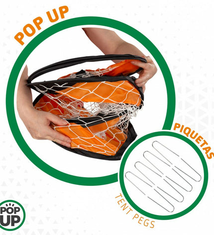 Set of 2 Aktive football goals, 120x80x80 cm, for outdoor sports and soccer practice, with sturdy metal frames and netting.
