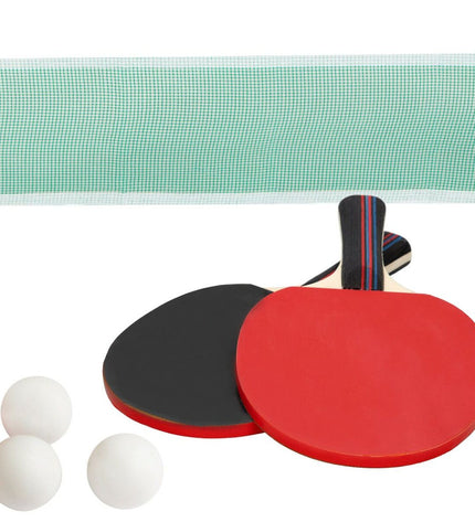 Set of six Aktive ping pong paddles with 15x25.5x1 cm wooden surface for table tennis, suitable for sport and outdoor play