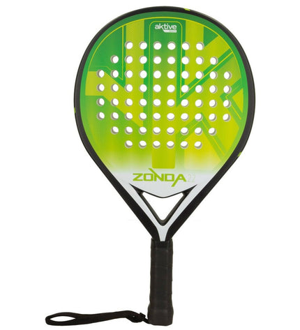 Set of four Aktive squash rackets in black and green, designed for outdoor and indoor squash play.