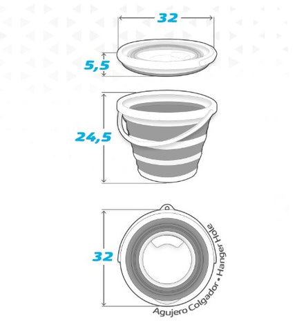 Six Aktive Kubus Aktive 10L containers for outdoor camping and hiking, shown in a stacked arrangement.