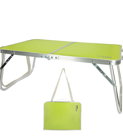 Set of four Aktive Vouwtafel Aktive Pistache, portable folding tables for camping and outdoor activities, 60x25x40 cm each.