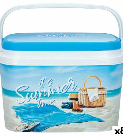 Aktive Summer Beach pingpongset with 6 plastic paddles and balls, compact outdoor table tennis set in colorful design.