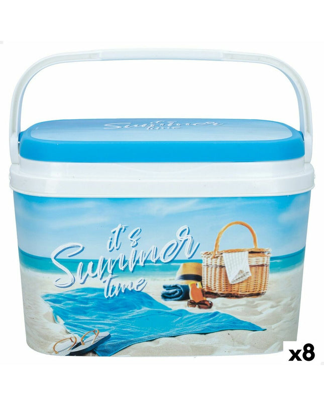 Aktive Summer Beach pingpongset with 6 plastic paddles and balls, compact outdoor table tennis set in colorful design.