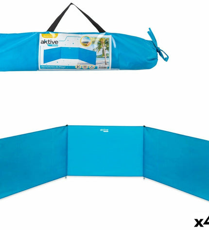 Aktive windscherm for outdoor camping and hiking, measures 300 x 84/85 cm, lightweight and portable for outdoor activities.