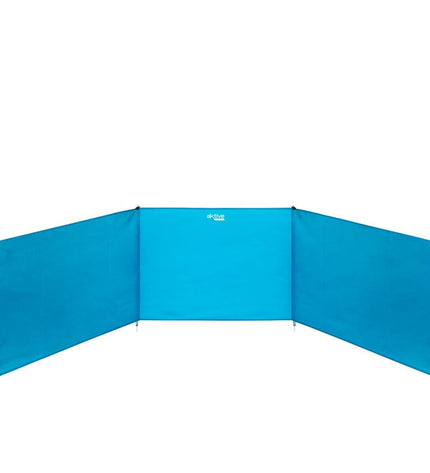 Aktive windscherm 200x84x2 cm for outdoor camping and hiking, shown set up in a natural outdoor environment.