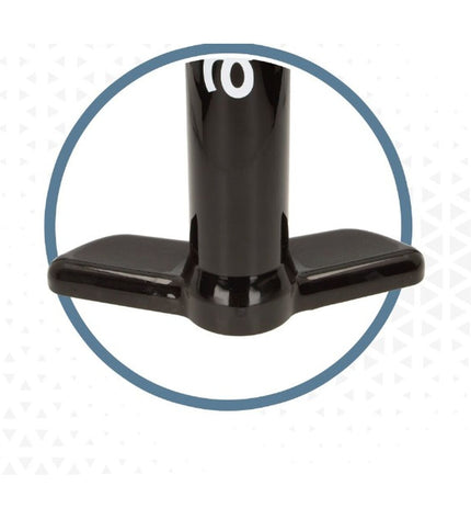 Set of four Aktive black air pumps for sports and outdoor water sports, compact and portable.