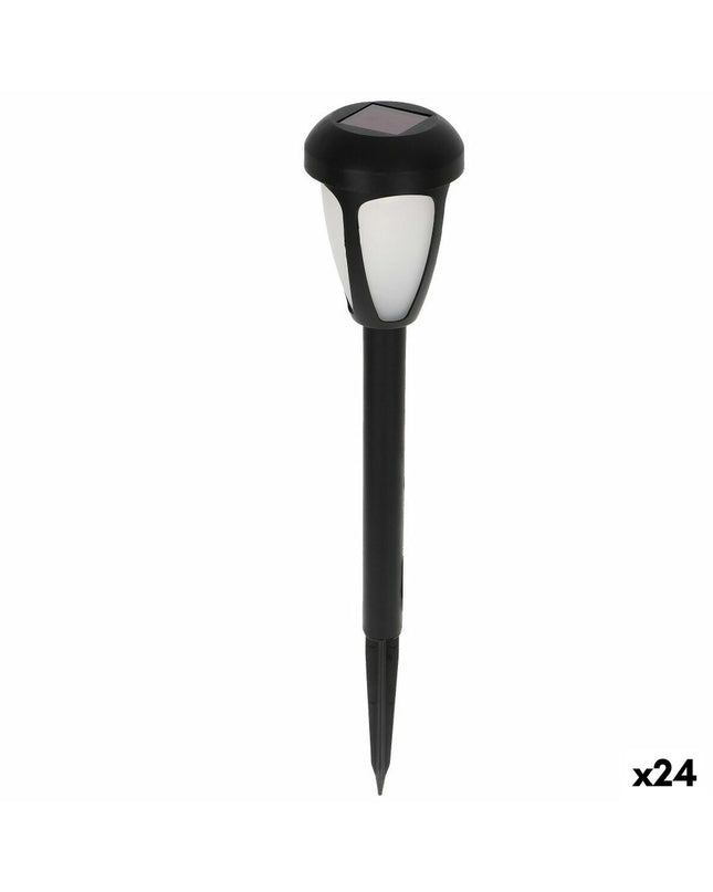 Set of 24 Aktive solar outdoor garden lights with plastic construction, decorative outdoor lighting measuring 7x37x7 cm.