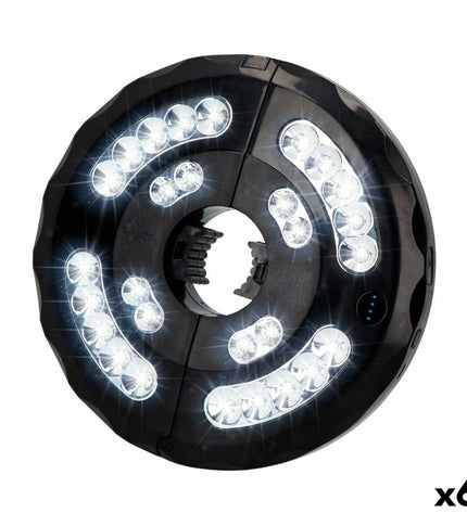 Set of six Aktive LED lamps for outdoor sunshade decoration, ideal for garden or patio lighting.