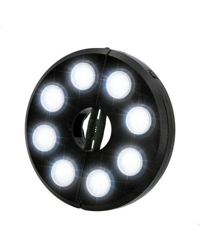 Set of six Aktive LED outdoor lamps designed for patio sunshades, ideal for garden decoration and ambient outdoor lighting.