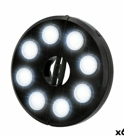 Six Aktive LED lamps designed for outdoor sunshade decoration, with a sleek, modern look for garden and outdoor lighting.
