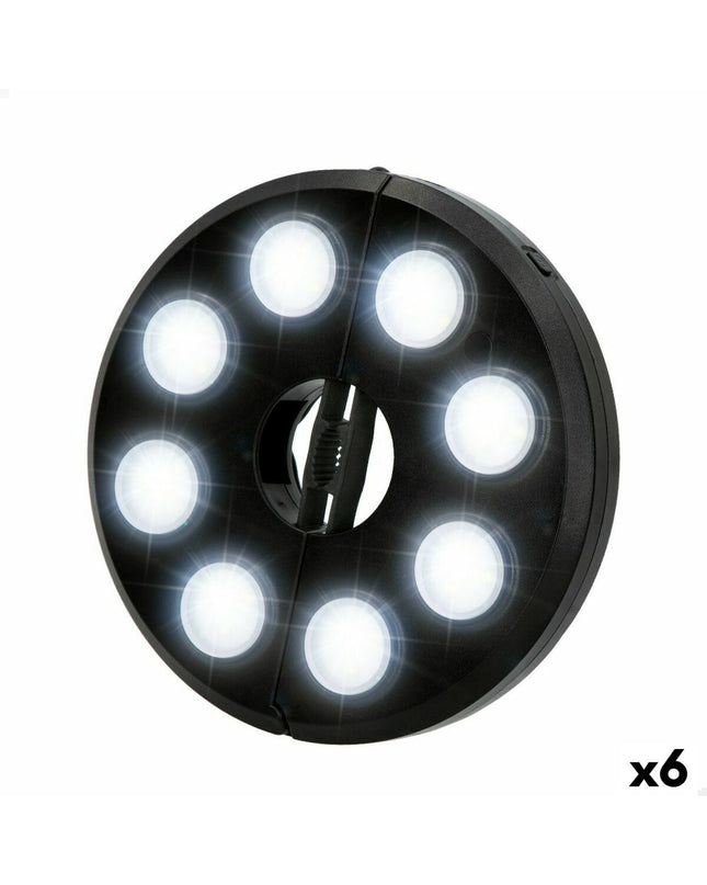Six Aktive LED lamps designed for outdoor sunshade decoration, with a sleek, modern look for garden and outdoor lighting.