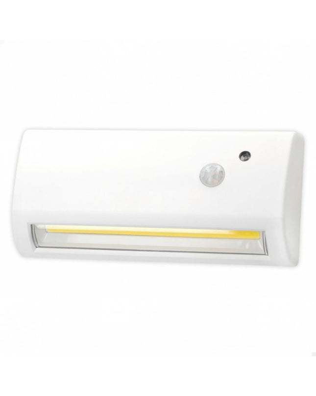 Set of 12 Aktive LED outdoor wall lamps in white, measuring 14.5 x 3.5 x 6.5 cm, suitable for garden outdoor decoration.