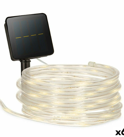 Aktive LED outdoor decorative strips made of plastic, 500x4.5x4.5 cm, set of 6 for garden decoration and outdoor lighting.